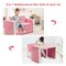 2 in 1 Multi-Functional Kids Sofa Table Chair Set with PVC Surface and Storage Box Under The Seat